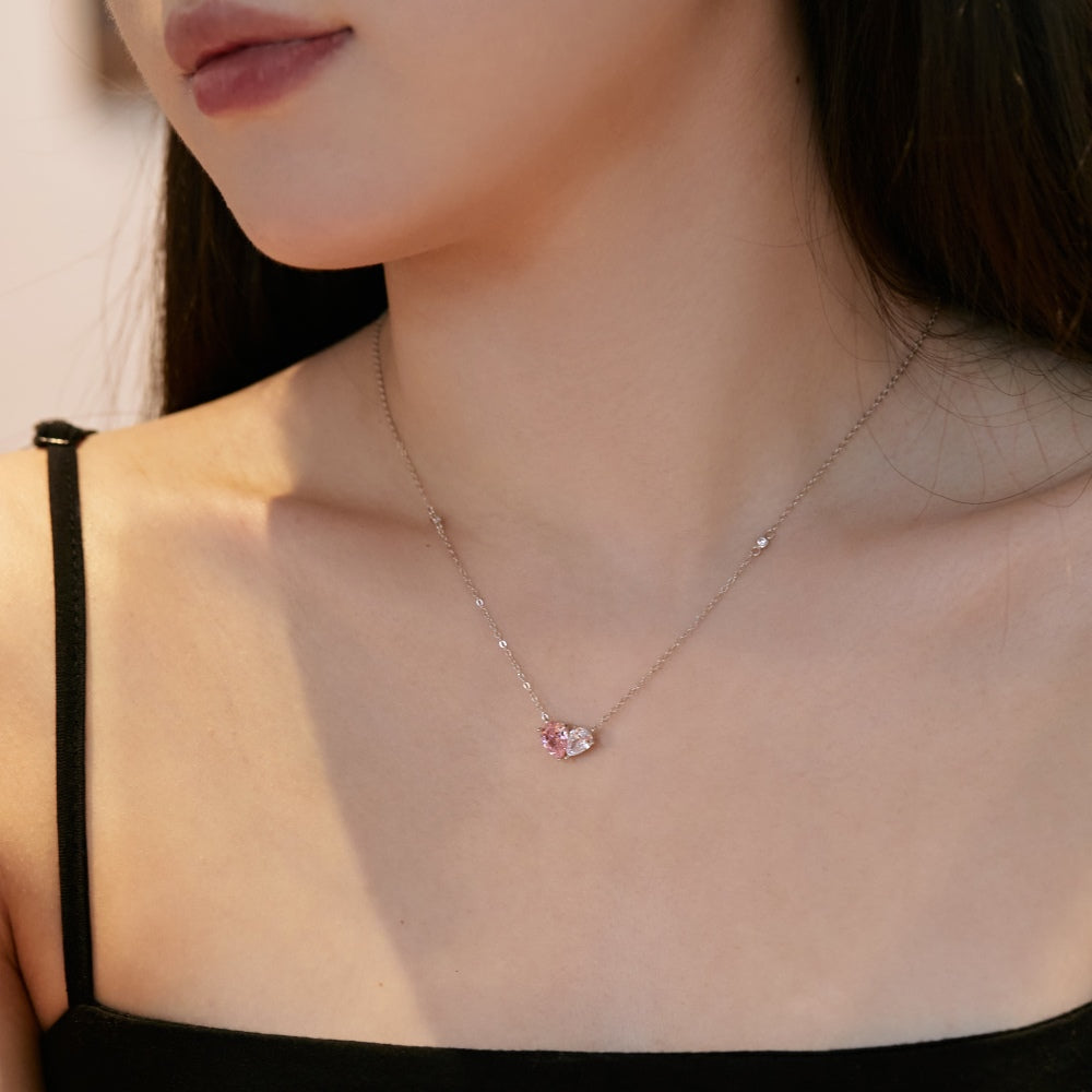 [Olivia Jewelry]Unique Heart Shape Necklace