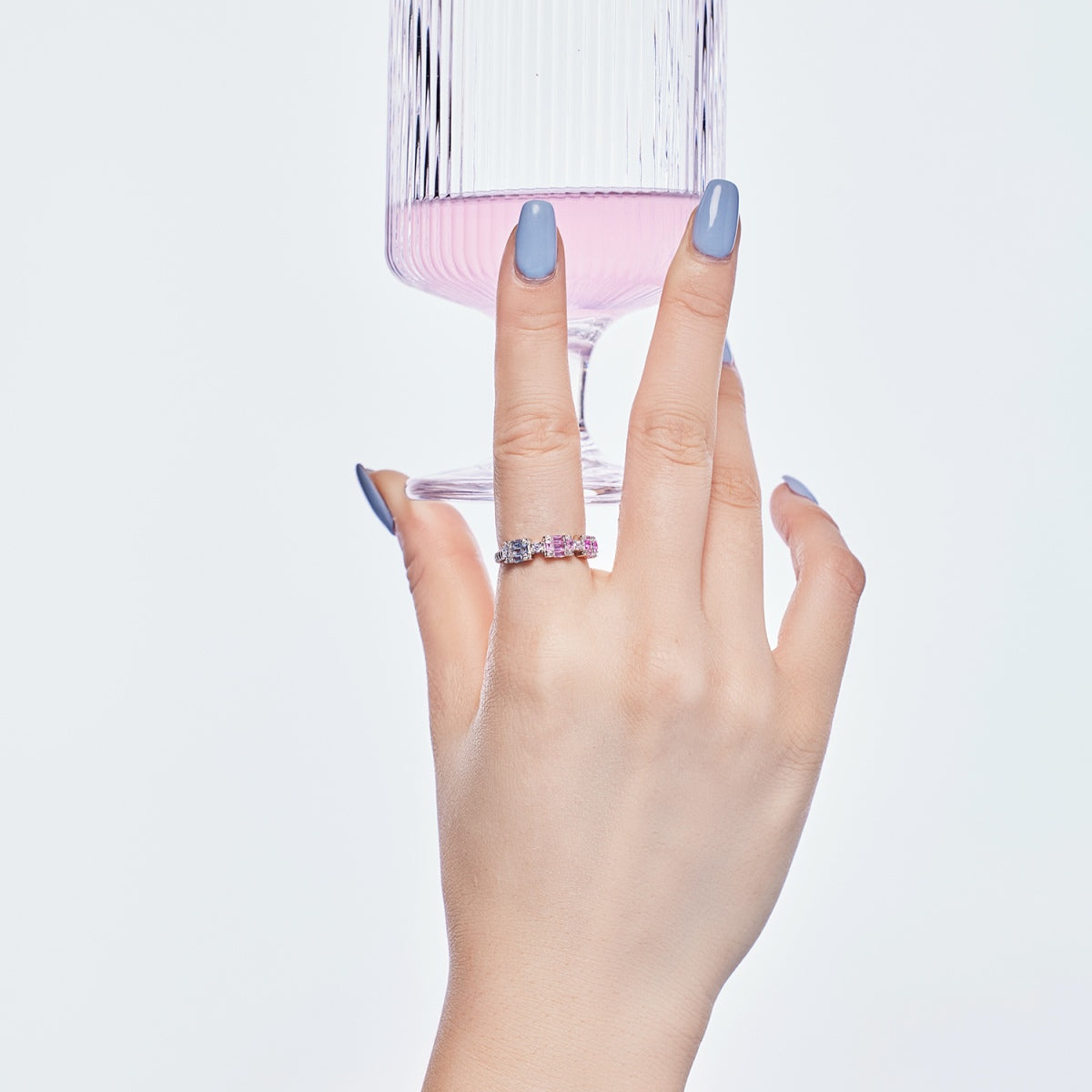 [Olivia Jewelry]Unique Colorful Emerald Cut Party Ring