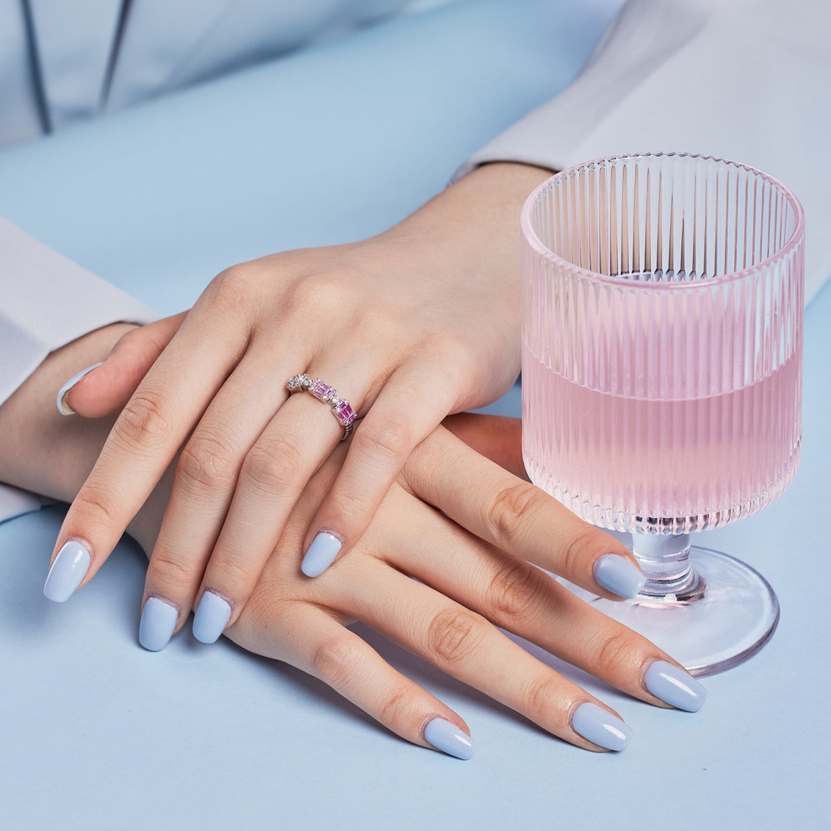 [Olivia Jewelry]Unique Colorful Emerald Cut Party Ring