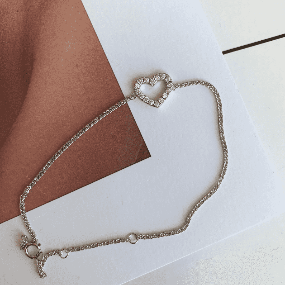 [Olivia Jewelry]Heart Shape Lover Bracelet