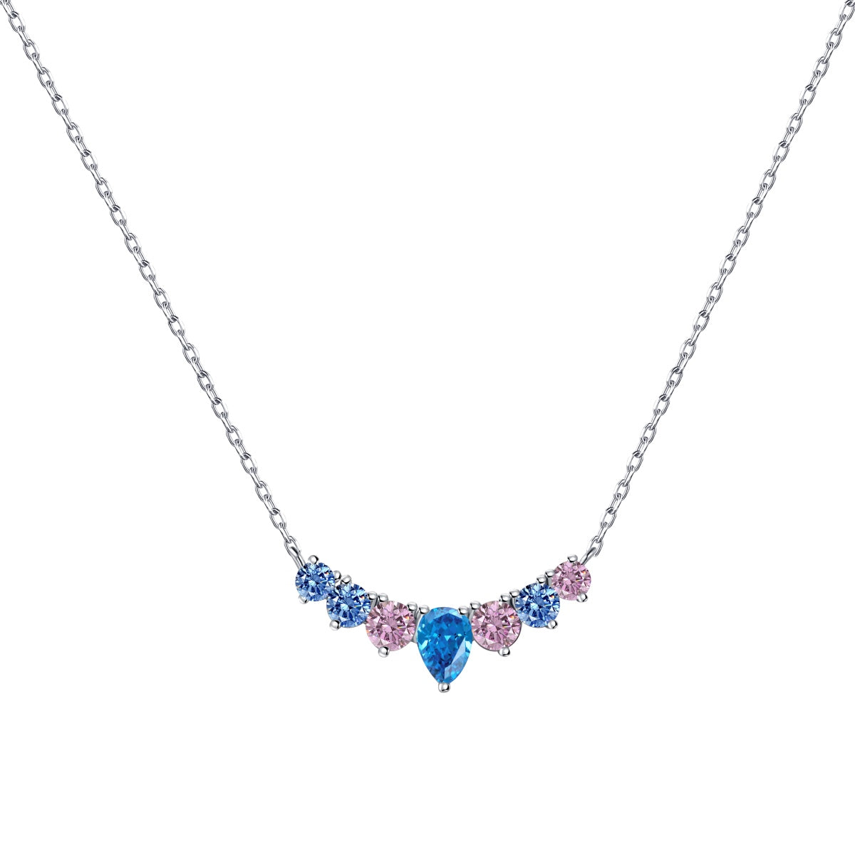 [Olivia Jewelry]Dainty Colorful Heart Necklace