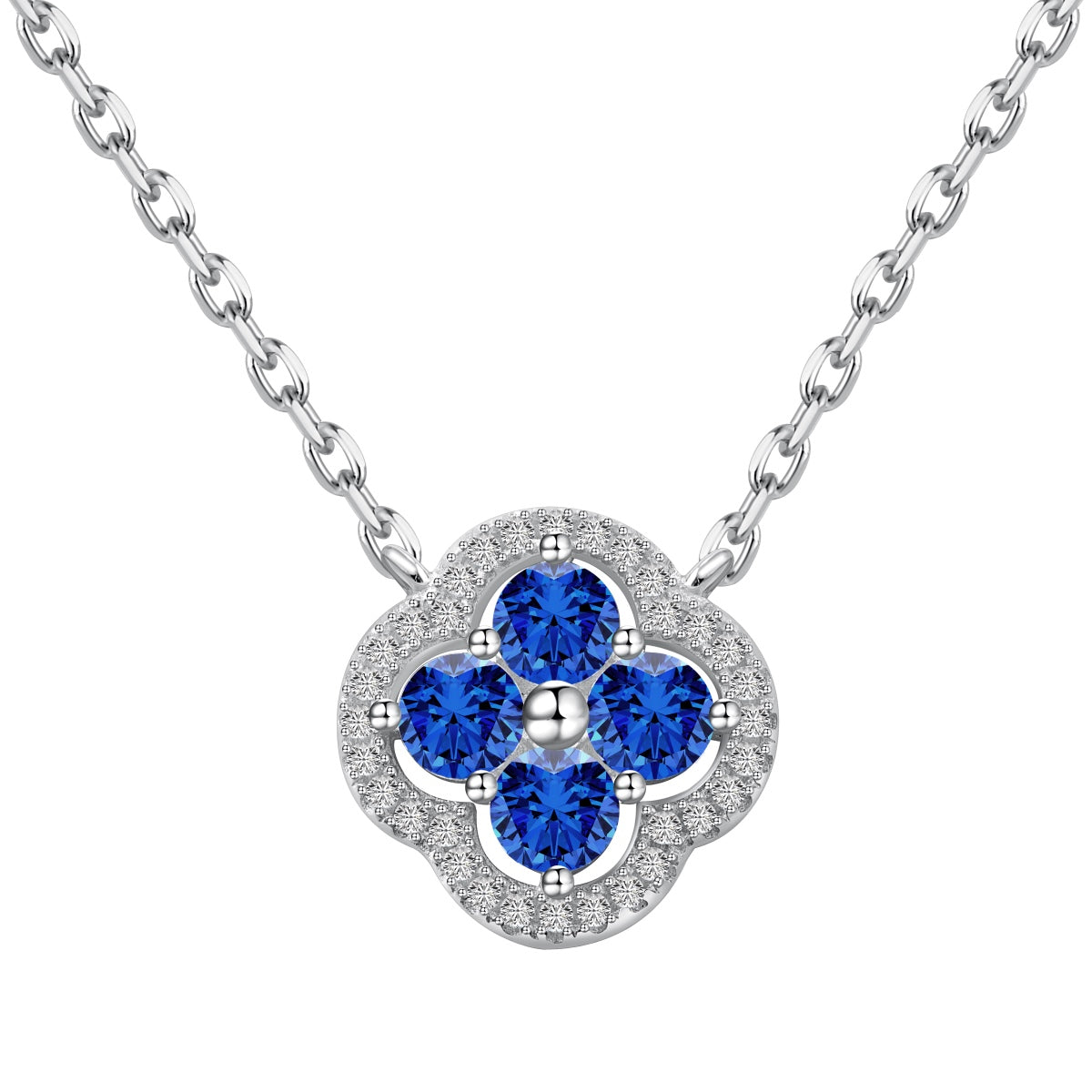 [Olivia Jewelry]Exquisite Necklace With Four-Leaf Clover Flower Design