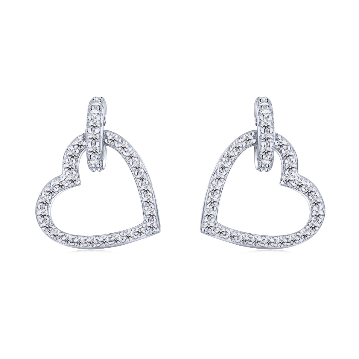 [Olivia Jewelry]Dainty Heart Shape Earrings