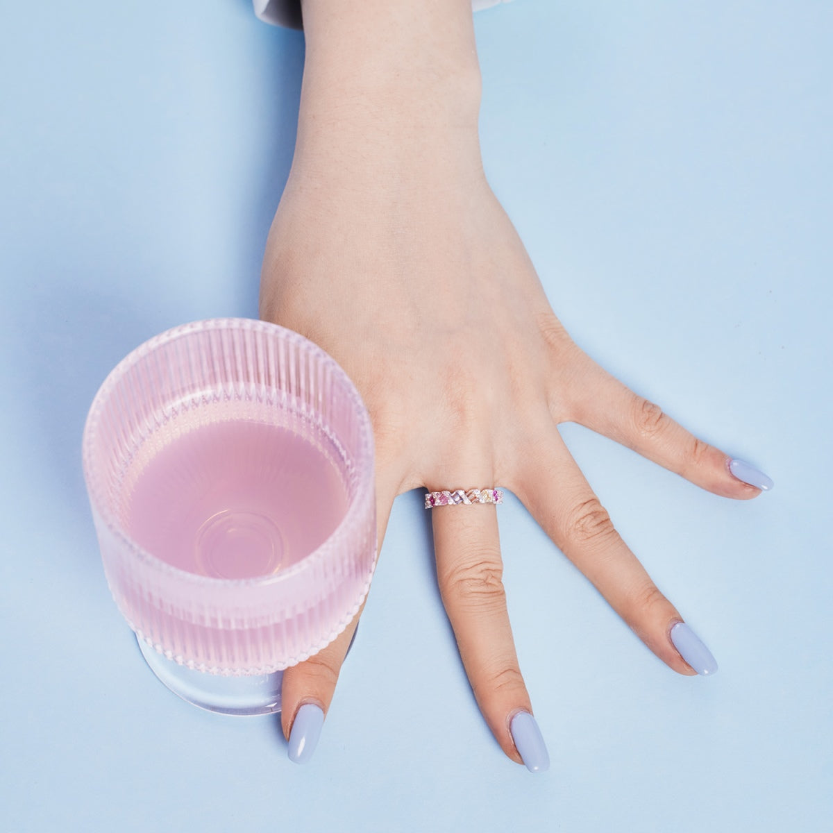 [Olivia Jewelry]Delicate Vibrant Emerald Cut Daily Ring