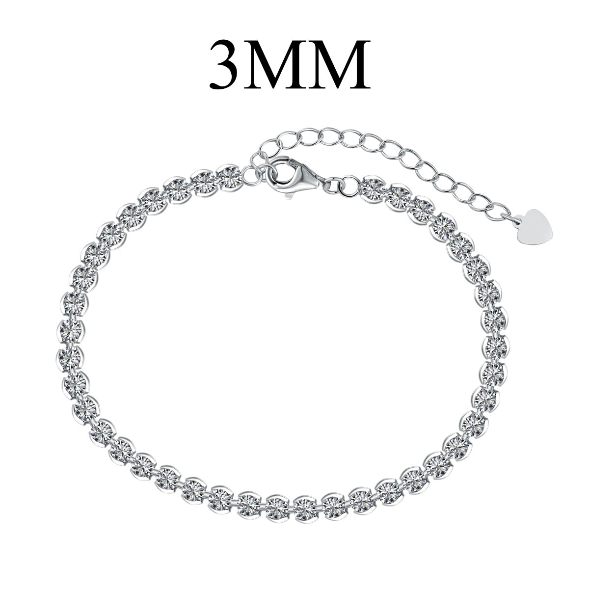 [Olivia Jewelry]Ornate  Sparkling Round Cut Daily Bracelet