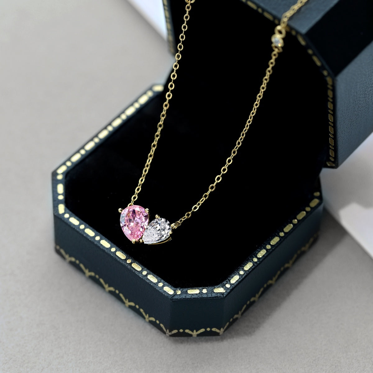 [Olivia Jewelry]Unique Heart Shape Necklace