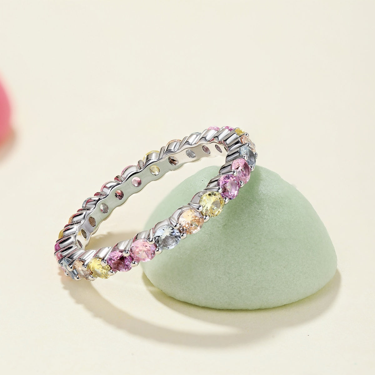 [Olivia Jewelry]Dazzling Resplendent Round Cut Party Ring