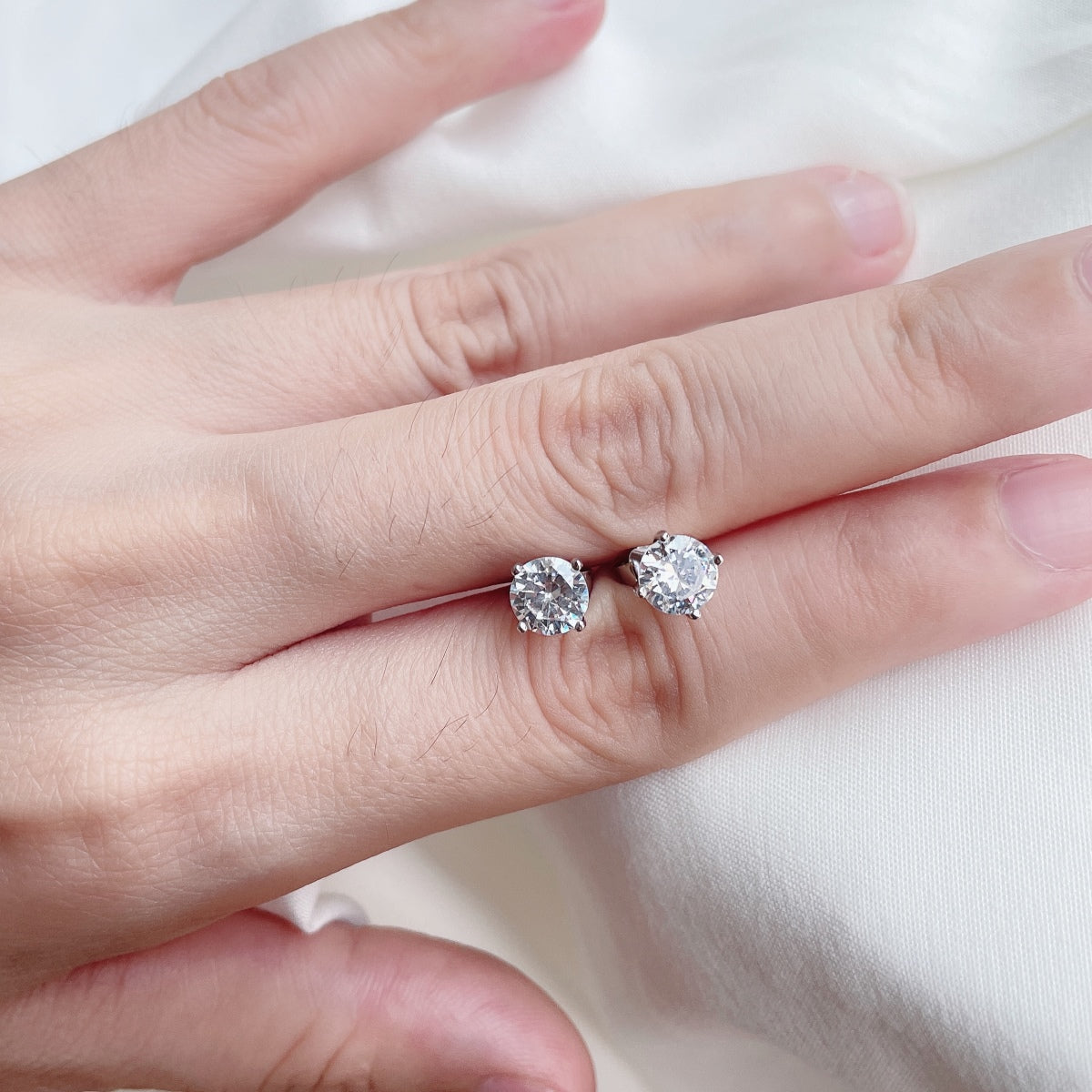 [Olivia Jewelry]Unique Round Shape Earrings