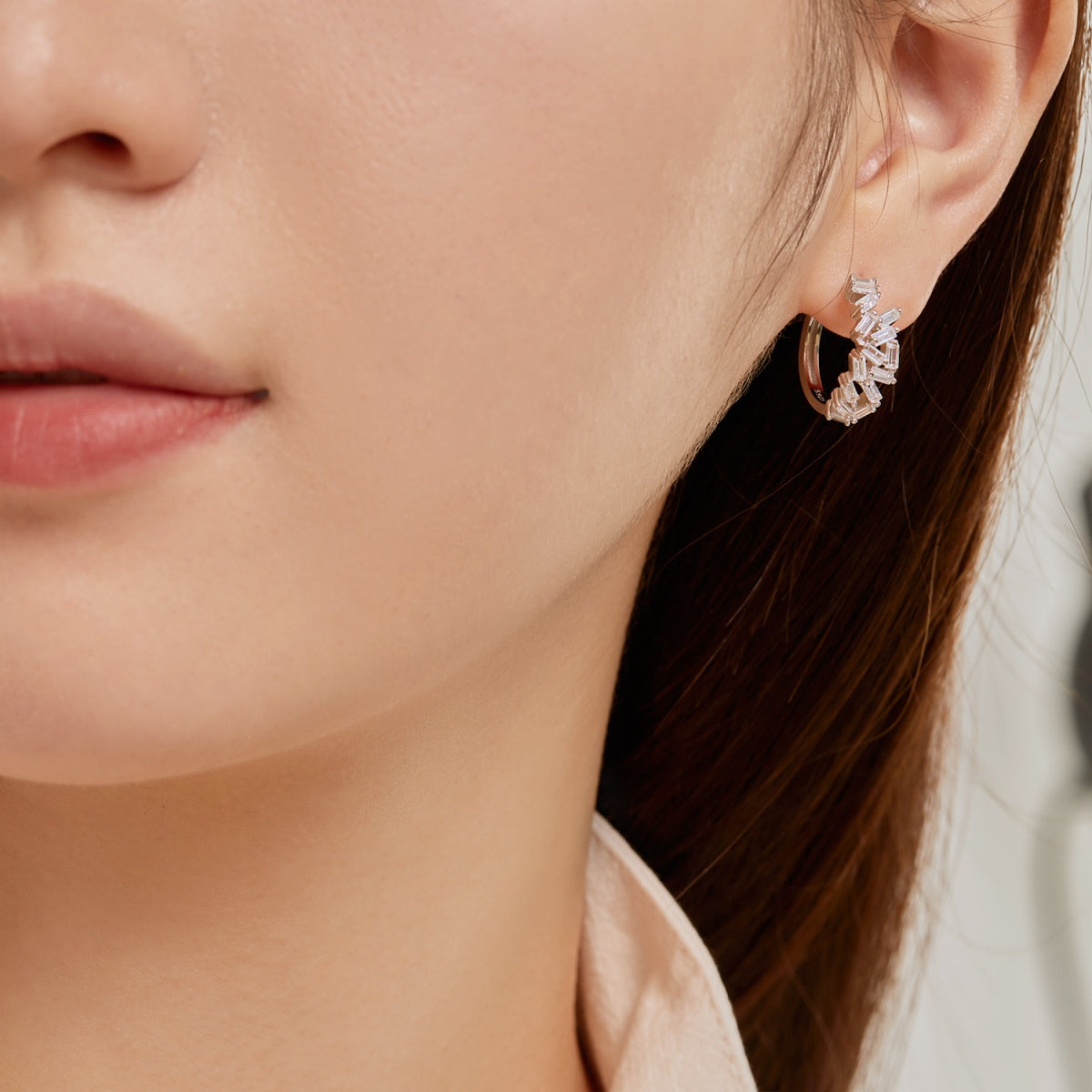 [Olivia Jewelry]Dazzling Colorful Emerald Cut Daily Earrings