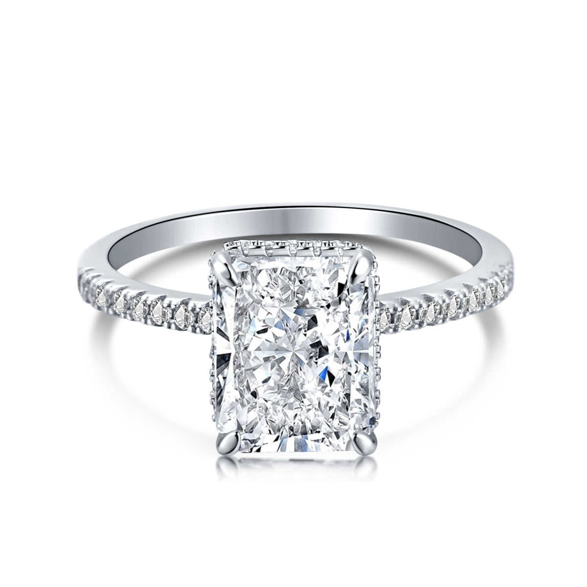 [Olivia Jewelry]4.0 Carat Luxurious Engagement Ring