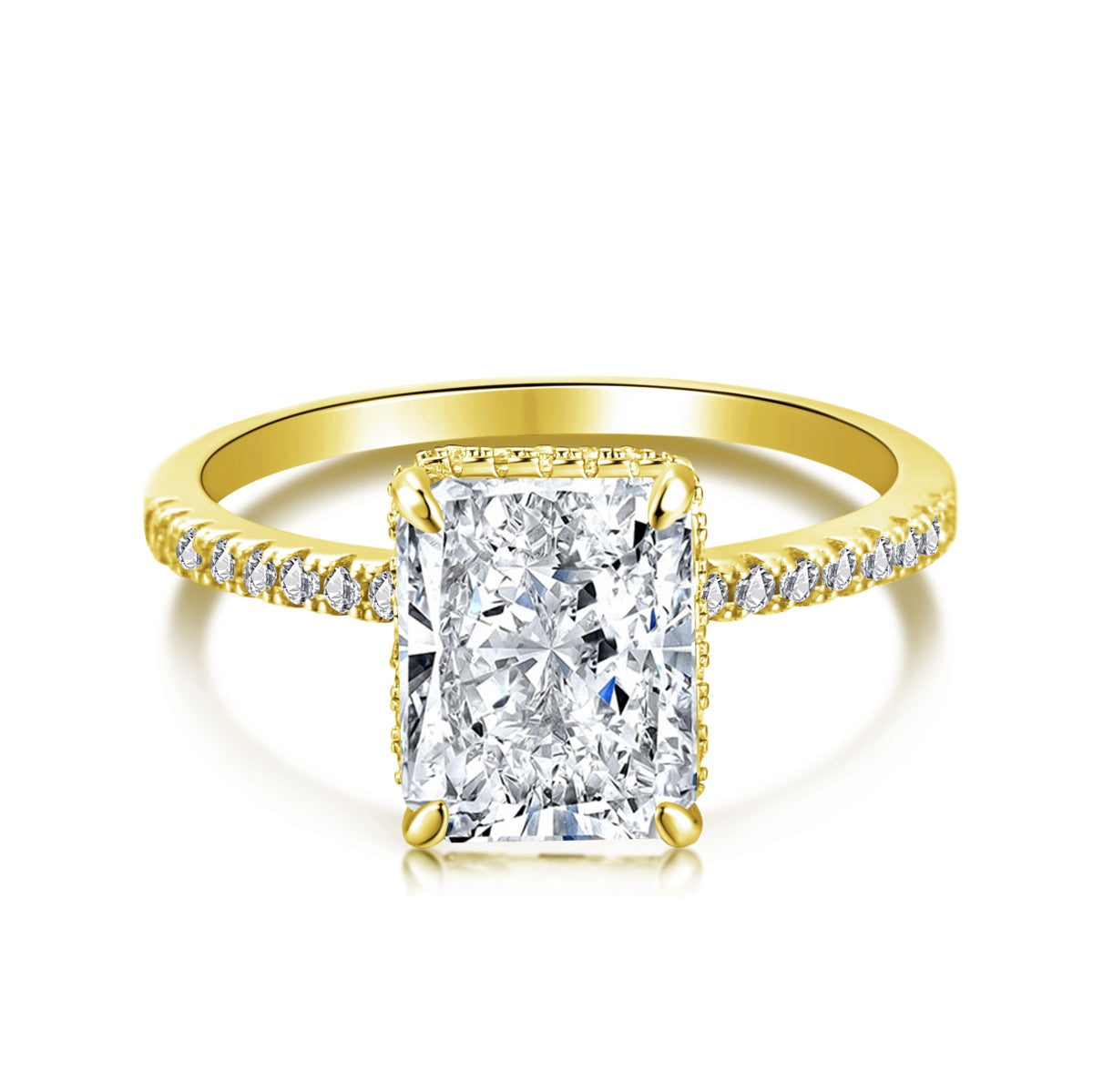 [Olivia Jewelry]4.0 Carat Luxurious Engagement Ring