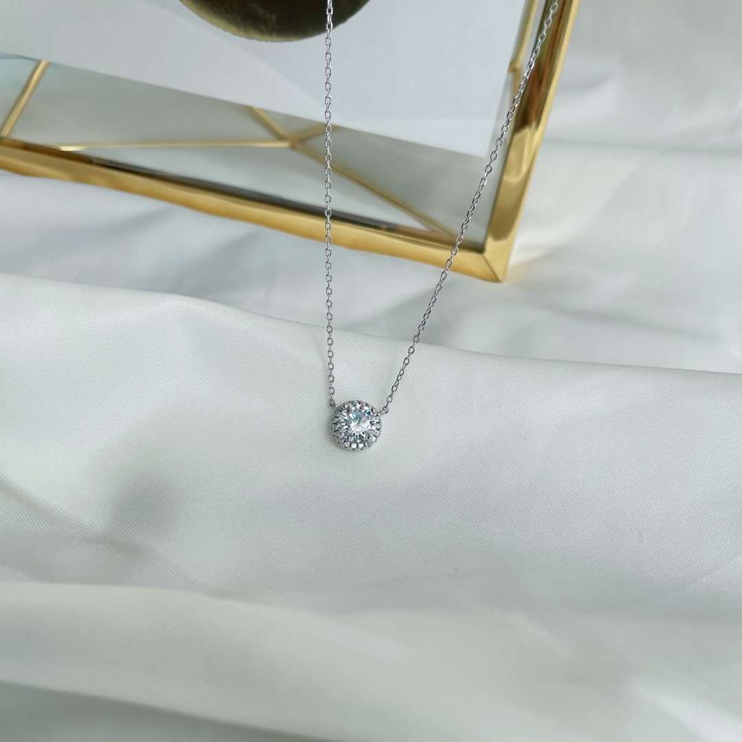 [Olivia Jewelry]Luxurious Round Cut Necklace