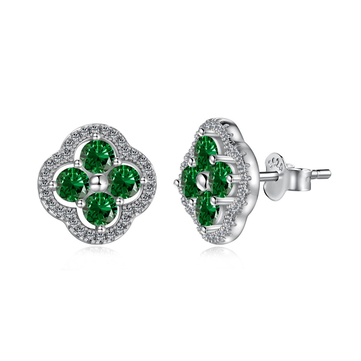 [Olivia Jewelry]Four-Leaf Clover Exquisite Earrings