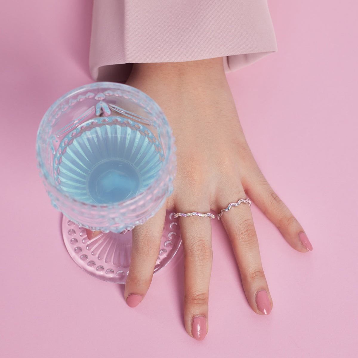 [Olivia Jewelry]Ornate Vibrant Round Cut Daily Ring