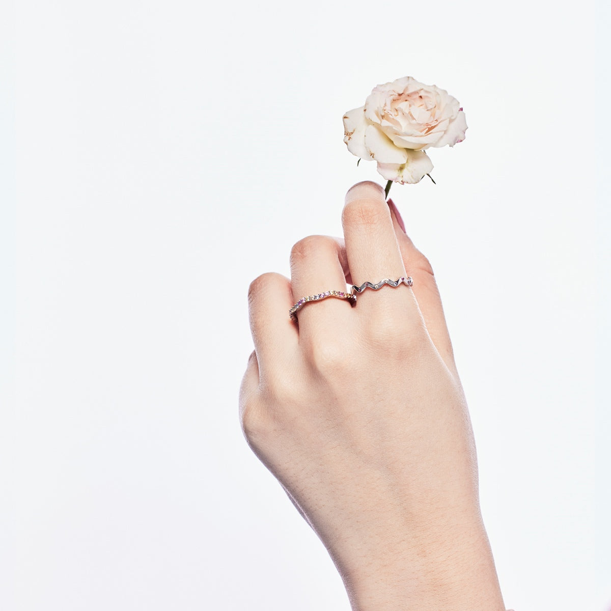 [Olivia Jewelry]Ornate Vibrant Round Cut Daily Ring