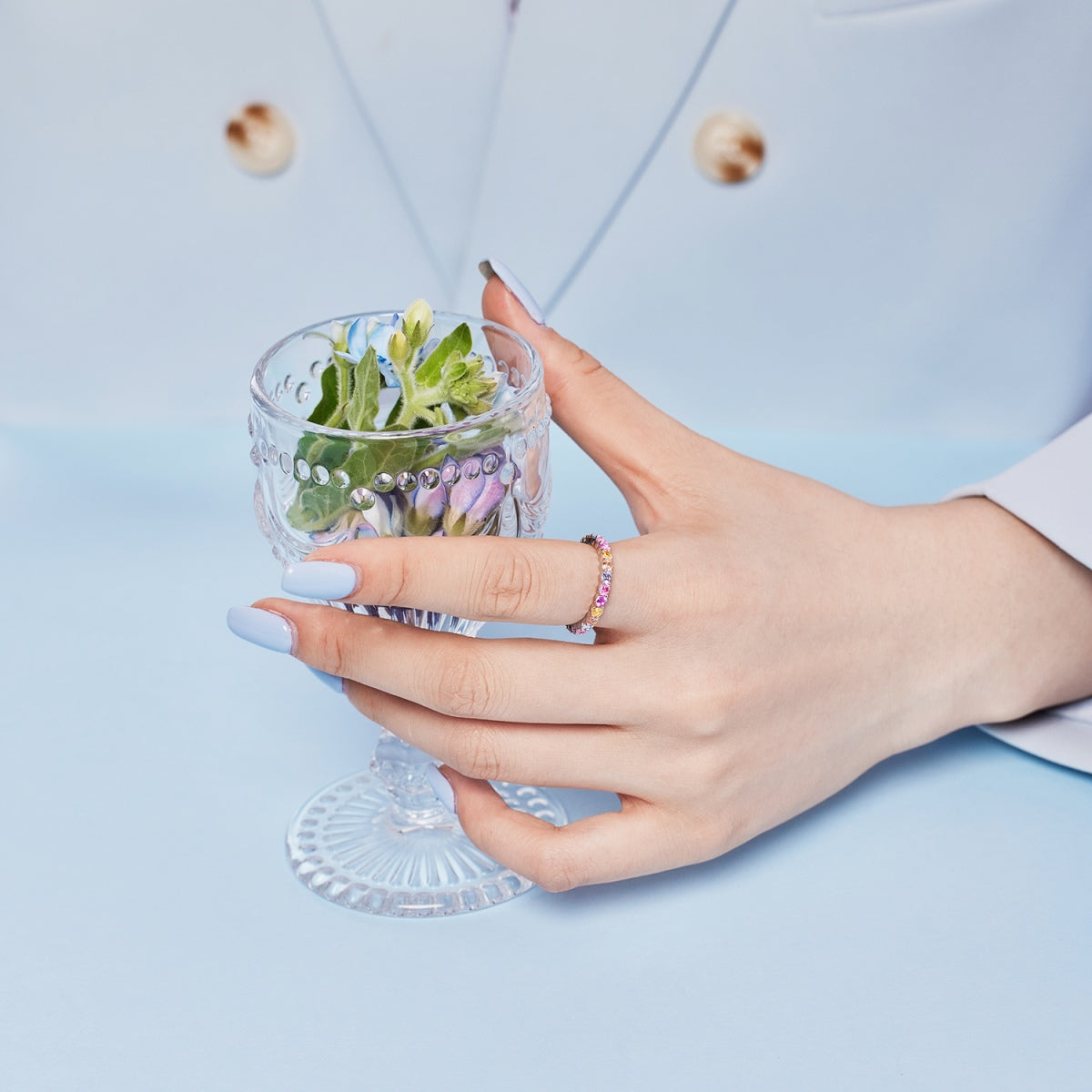 [Olivia Jewelry]Dazzling Resplendent Round Cut Party Ring