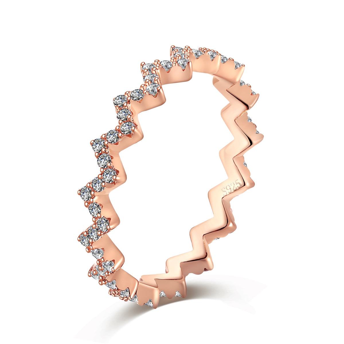 [Olivia Jewelry]Delicate Enchanting Wave Shape Daily Ring