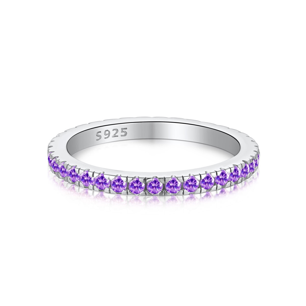 [Olivia Jewelry]Delicate Sparkling Round Cut Daily Ring