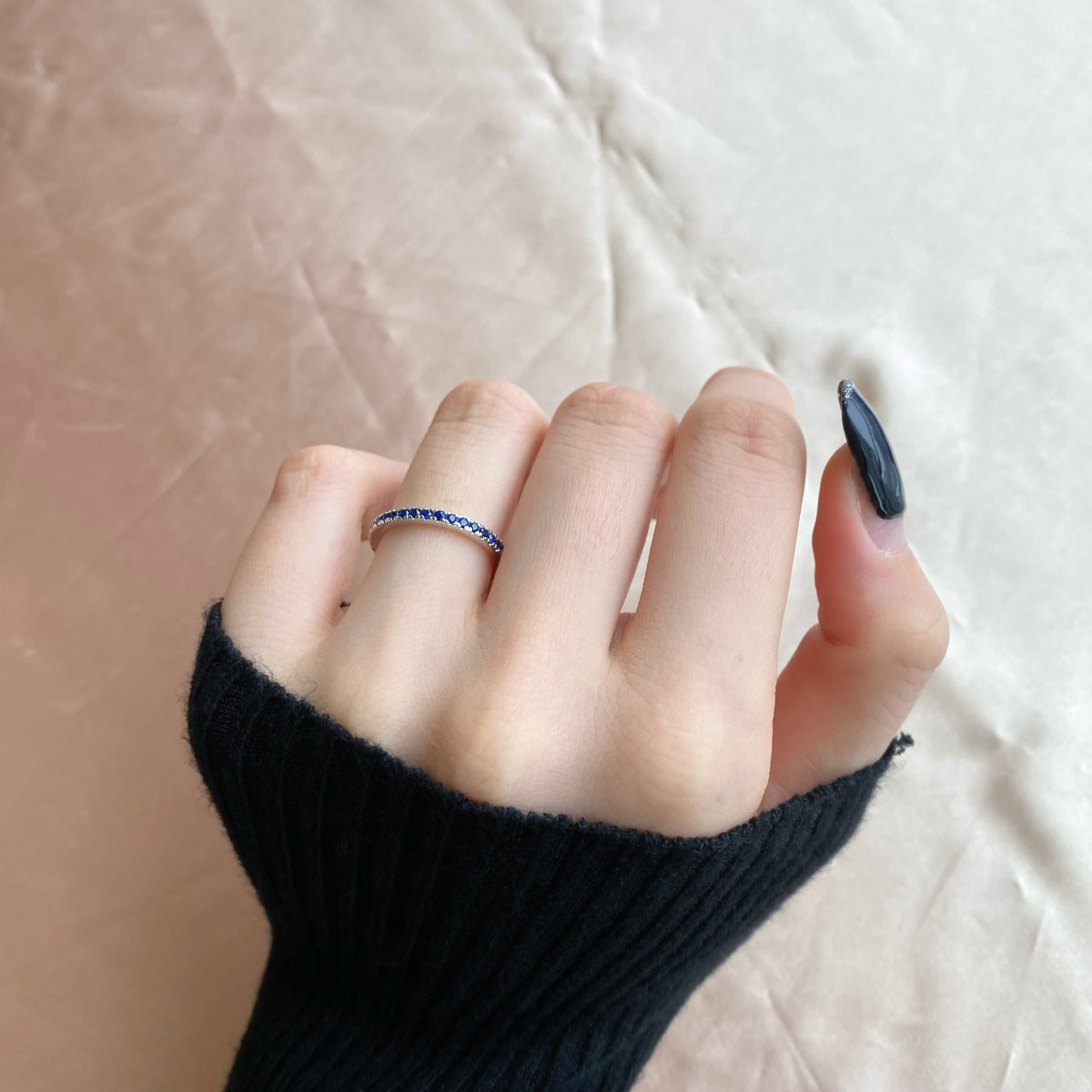 [Olivia Jewelry]Delicate Sparkling Round Cut Daily Ring
