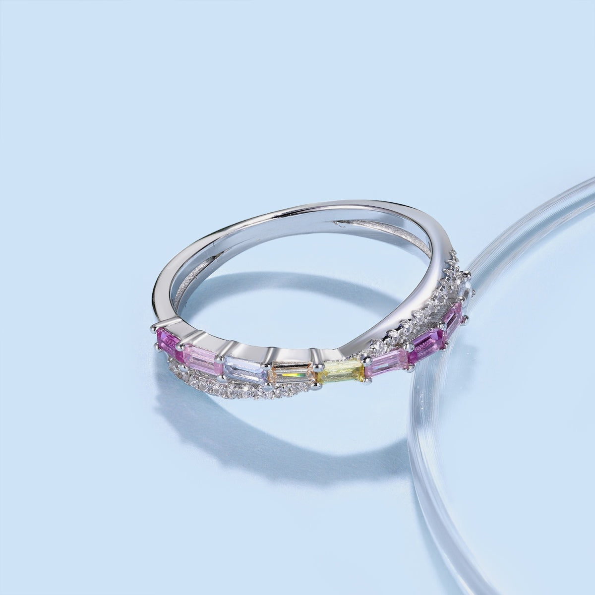 [Olivia Jewelry]Energetic Elegant Radiant Cut Party Ring