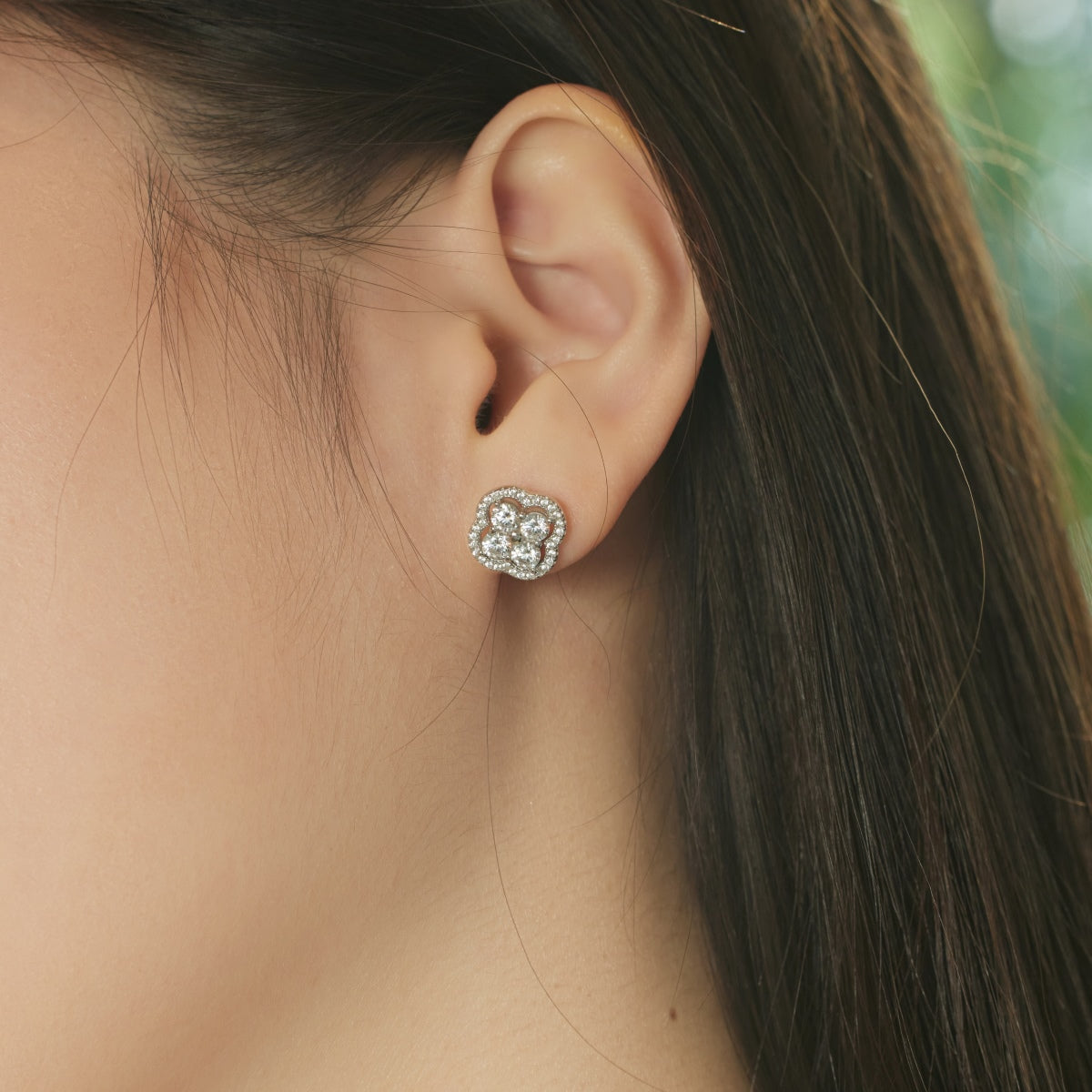 [Olivia Jewelry]Four-Leaf Clover Exquisite Earrings