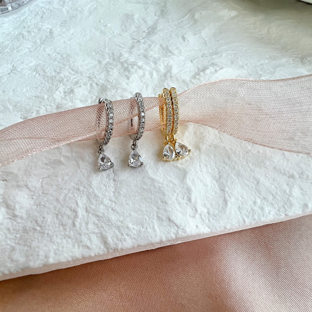 [Olivia Jewelry]Luxurious Geometric Drop Earrings