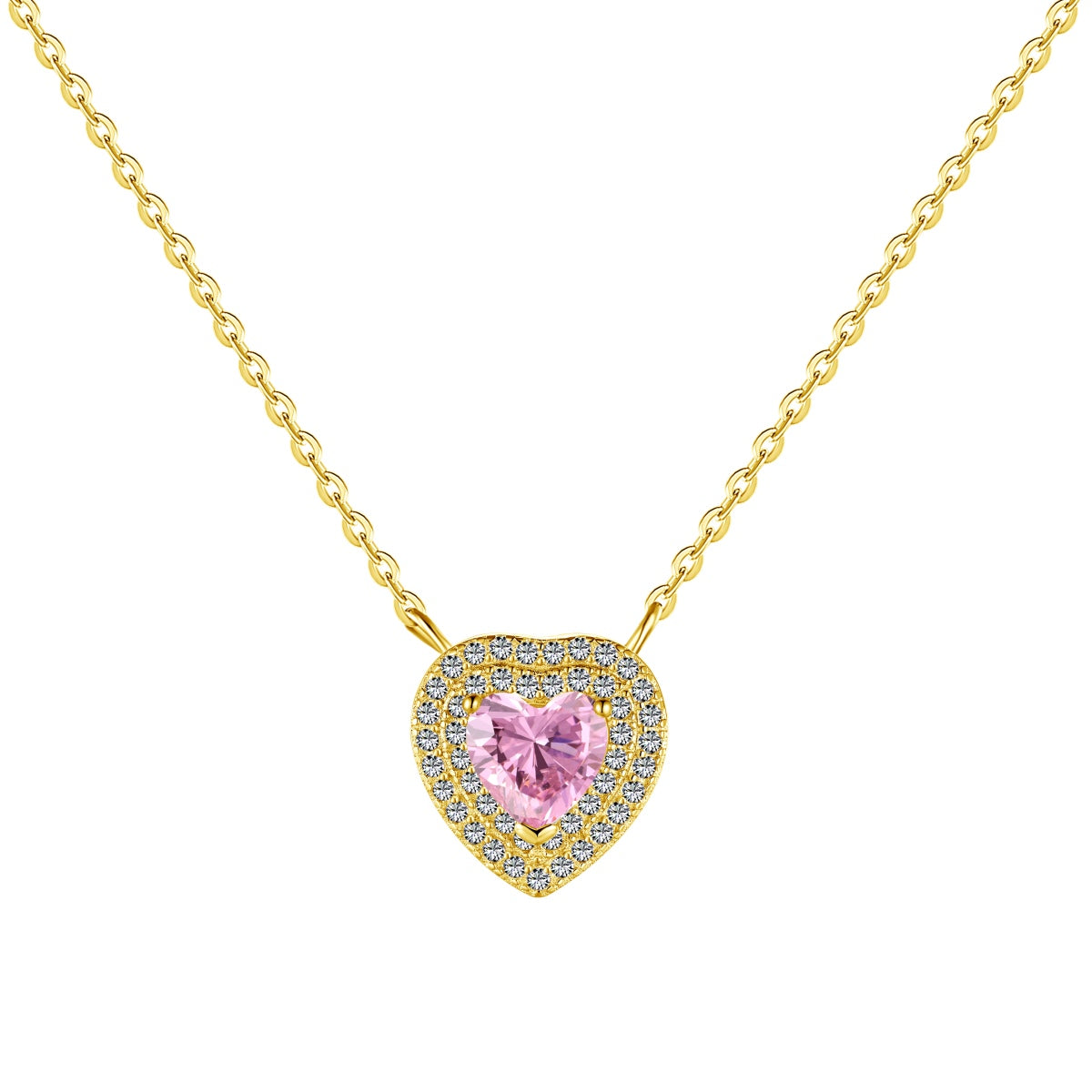 [Olivia Jewelry]Exquisite Heart Shape Necklace