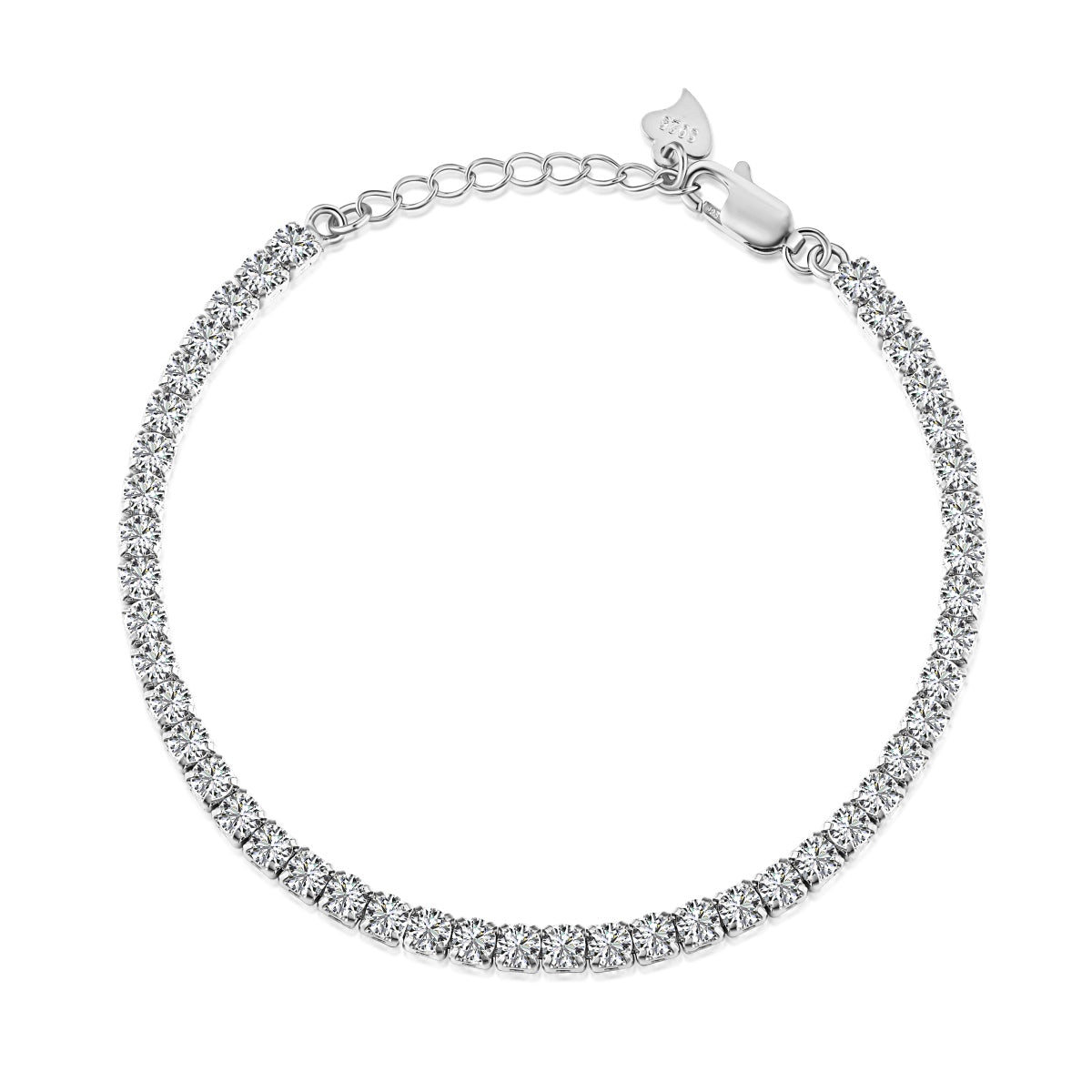 [Olivia Jewelry]Sparkling Round Cut Daily Bracelet