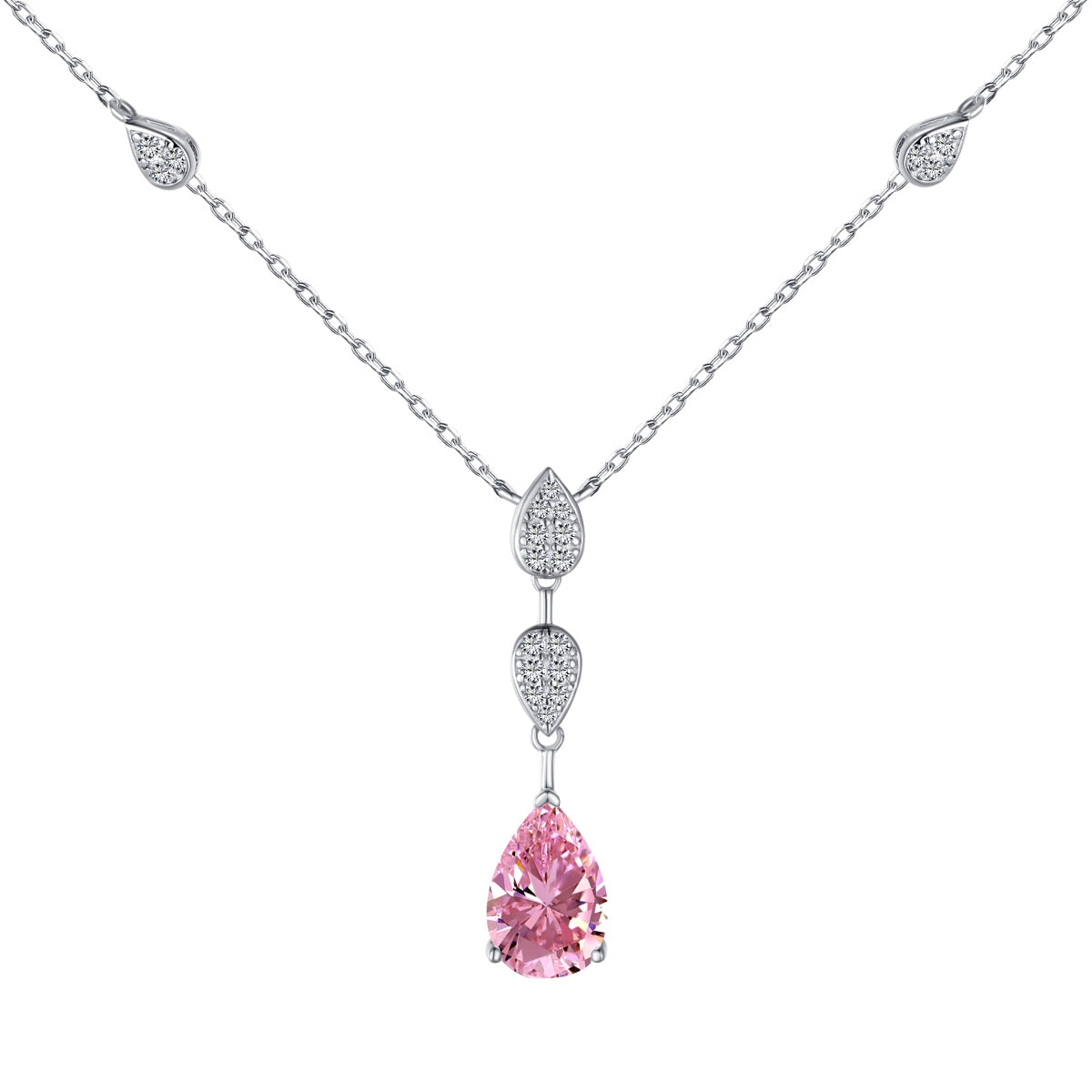 [Olivia Jewelry]Dazzling Pear Cut Necklace