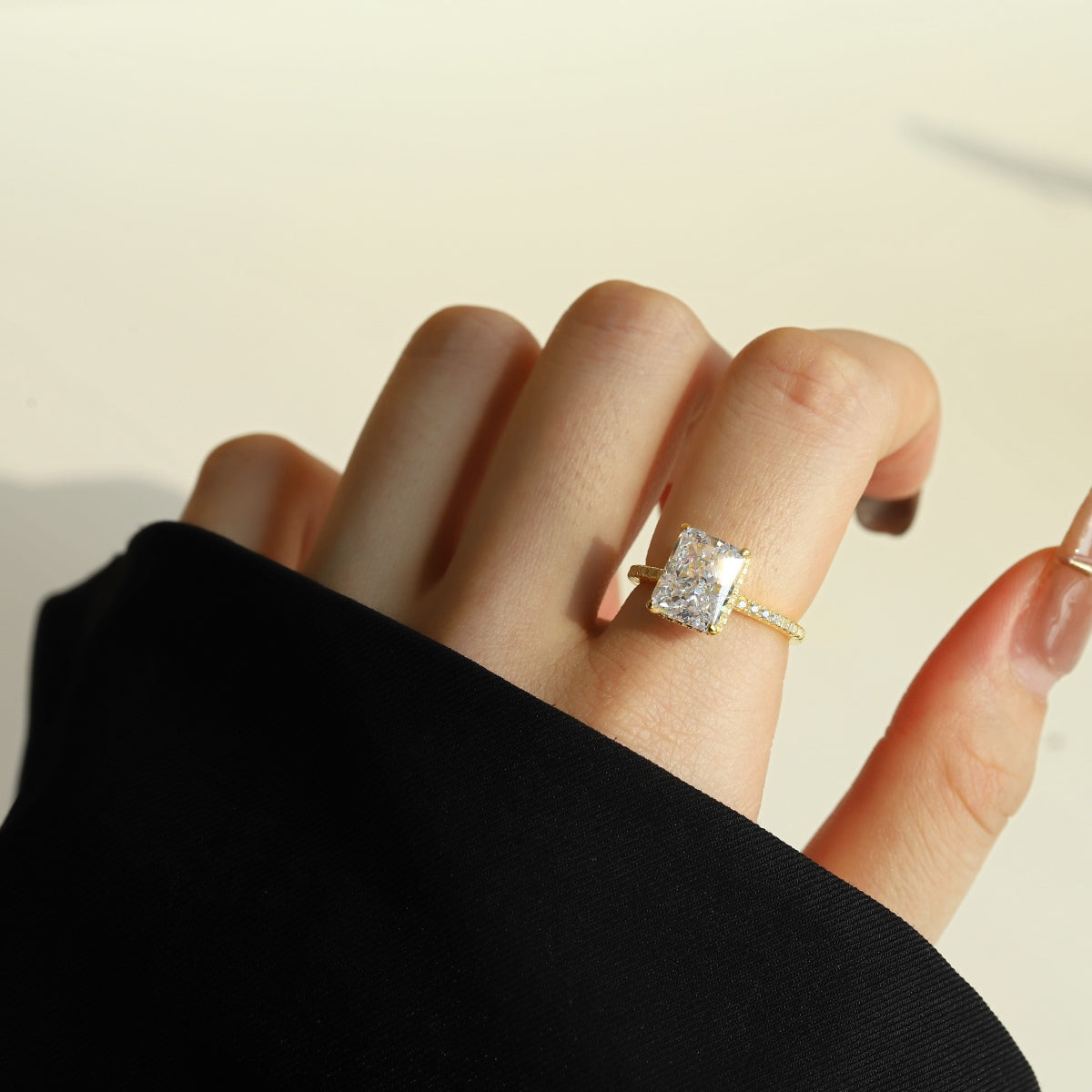 [Olivia Jewelry]4.0 Carat Luxurious Engagement Ring