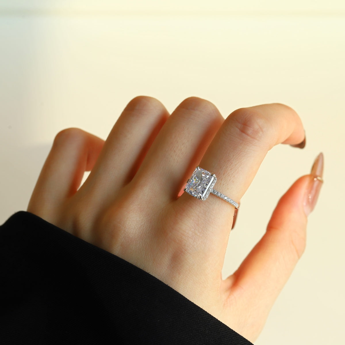 [Olivia Jewelry]4.0 Carat Luxurious Engagement Ring
