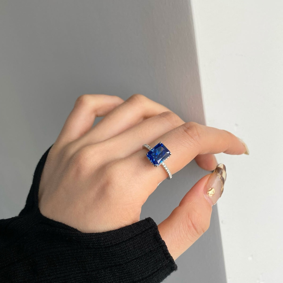 [Olivia Jewelry]4.0 Carat Luxurious Engagement Ring