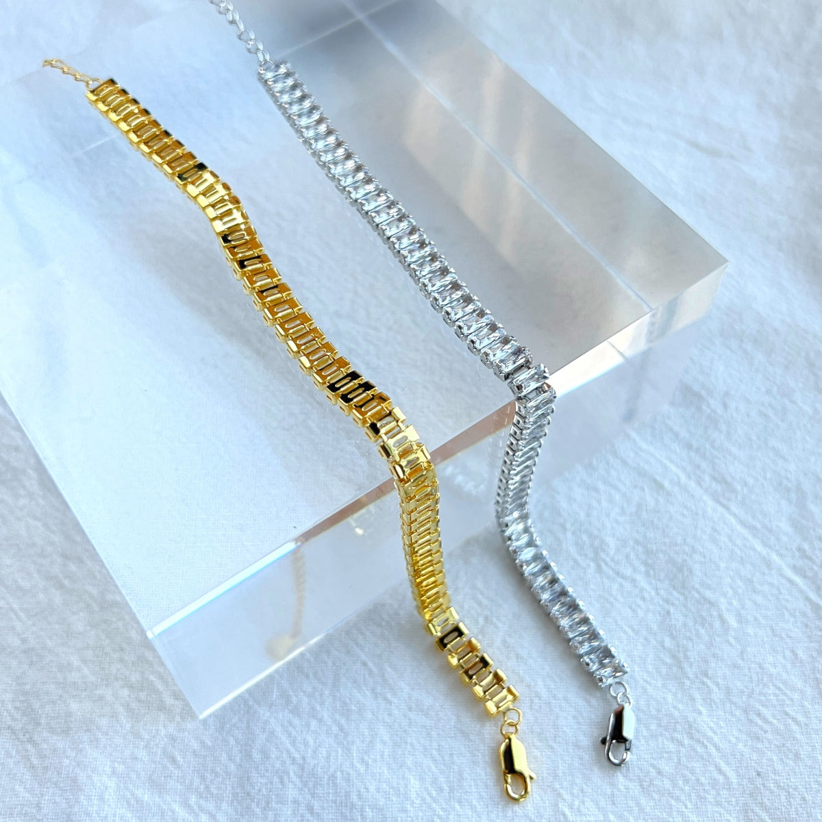 [Olivia Jewelry]Exquisite Emerald Cut Daily Bracelet