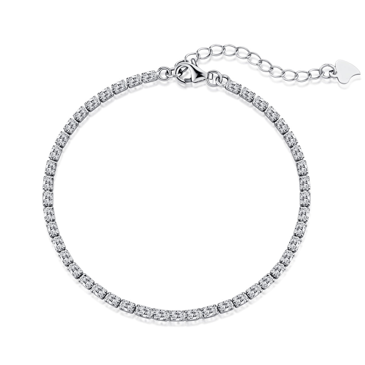 [Olivia Jewelry]Elegant Emerald Cut Daily Bracelet
