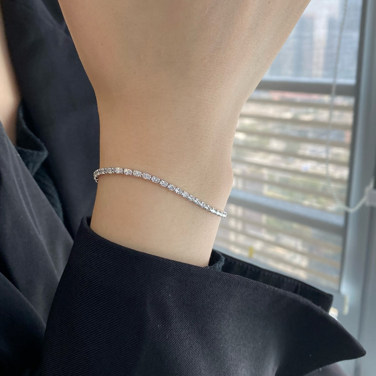 [Olivia Jewelry]Elegant Emerald Cut Daily Bracelet
