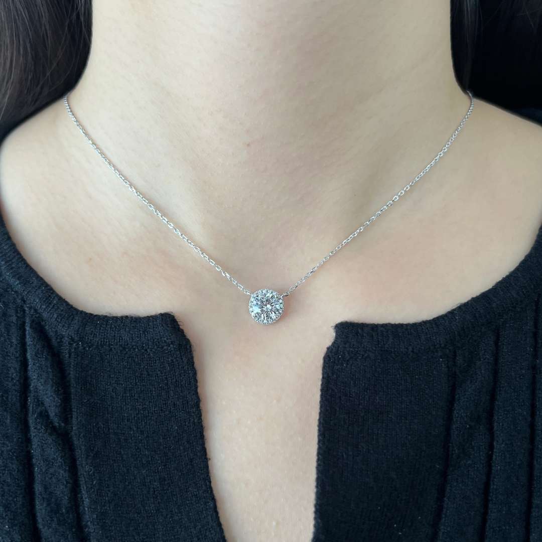 [Olivia Jewelry]Luxurious Round Cut Necklace