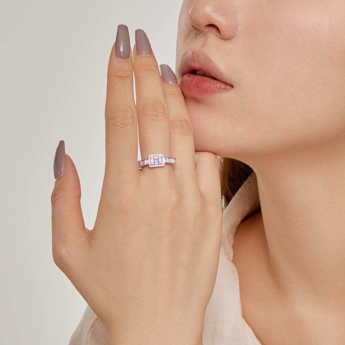 [Olivia Jewelry]Exquisite Colorful Radiant Cut Party Ring