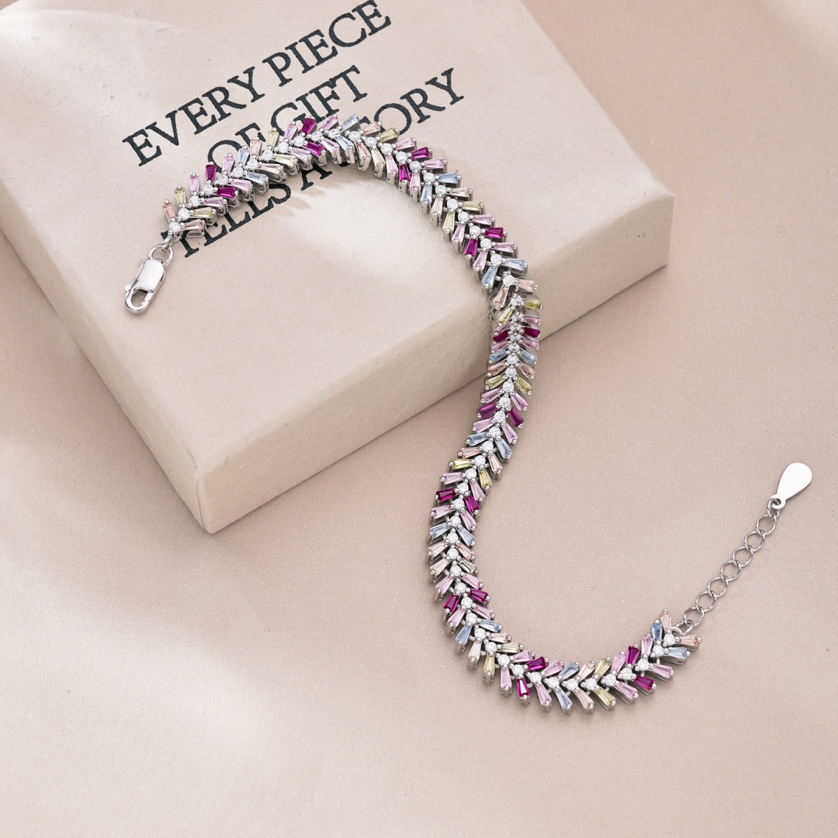 [Olivia Jewelry]Dainty Radiant Emerald Cut Daily Bracelet