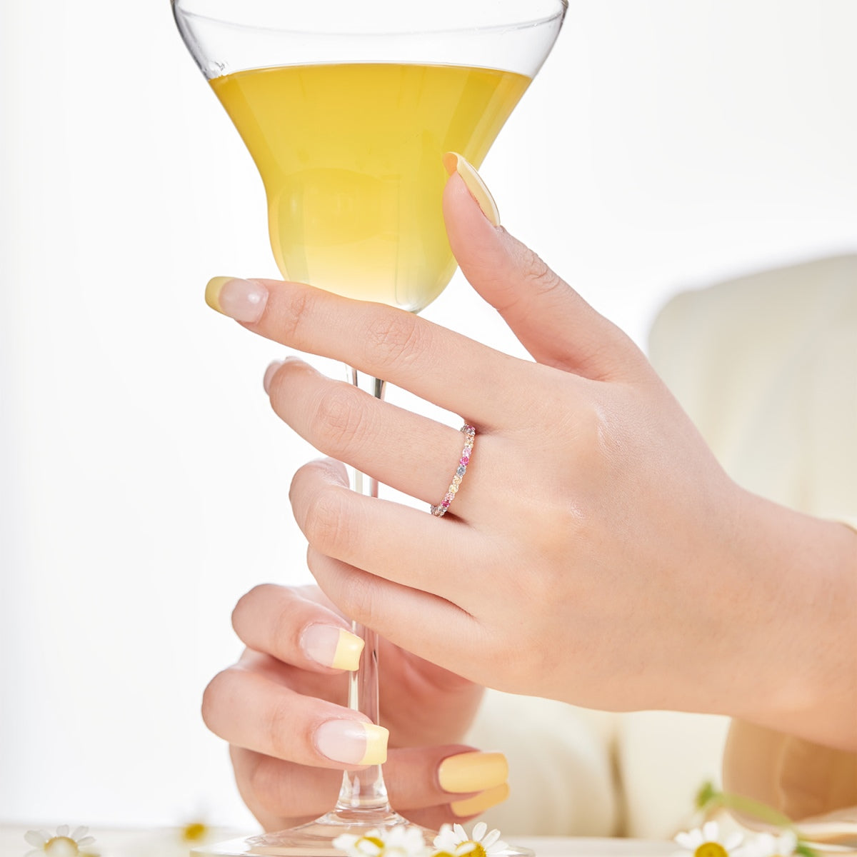 [Olivia Jewelry]Elegant Vivid Round Cut Daily Ring