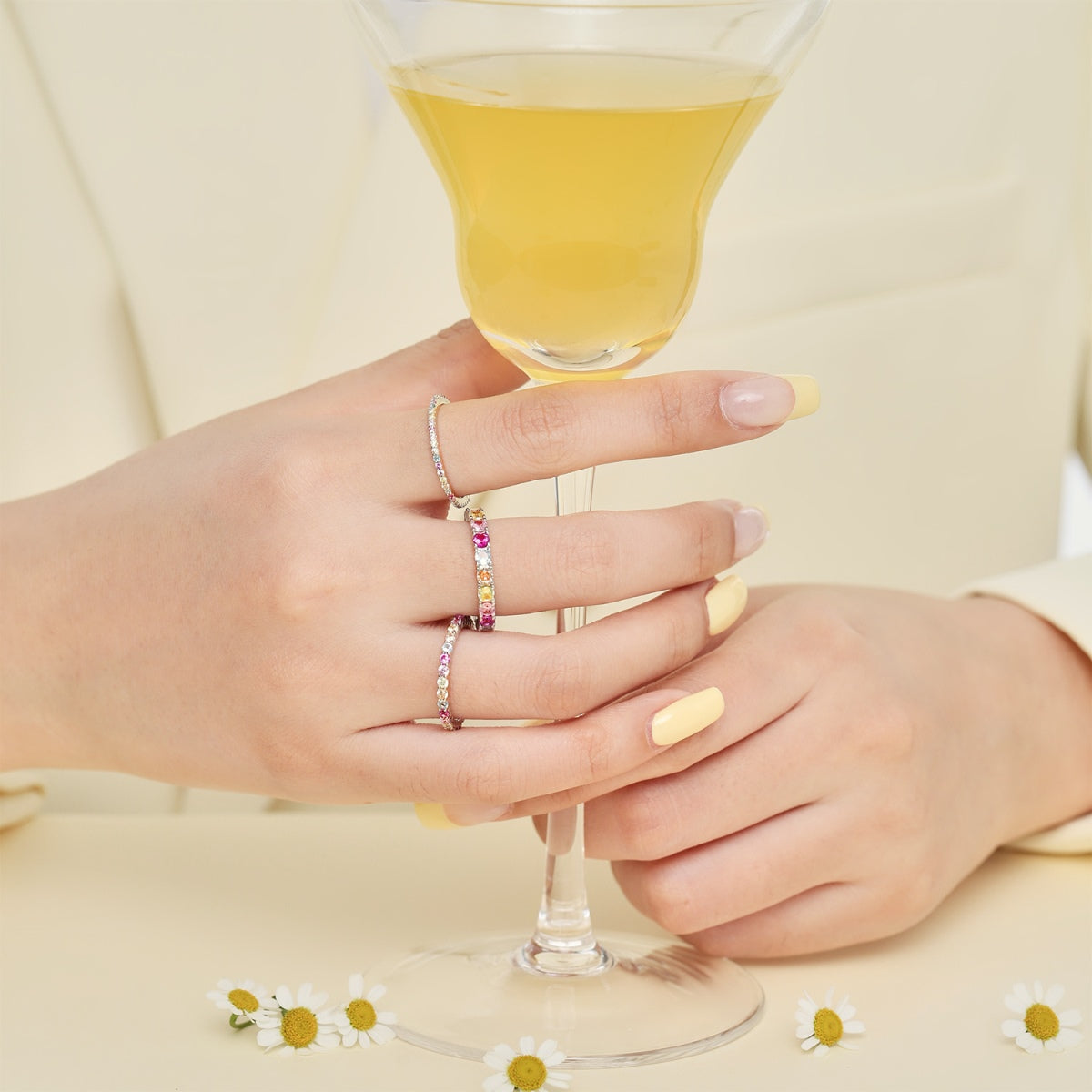 [Olivia Jewelry]Elegant Vivid Round Cut Daily Ring