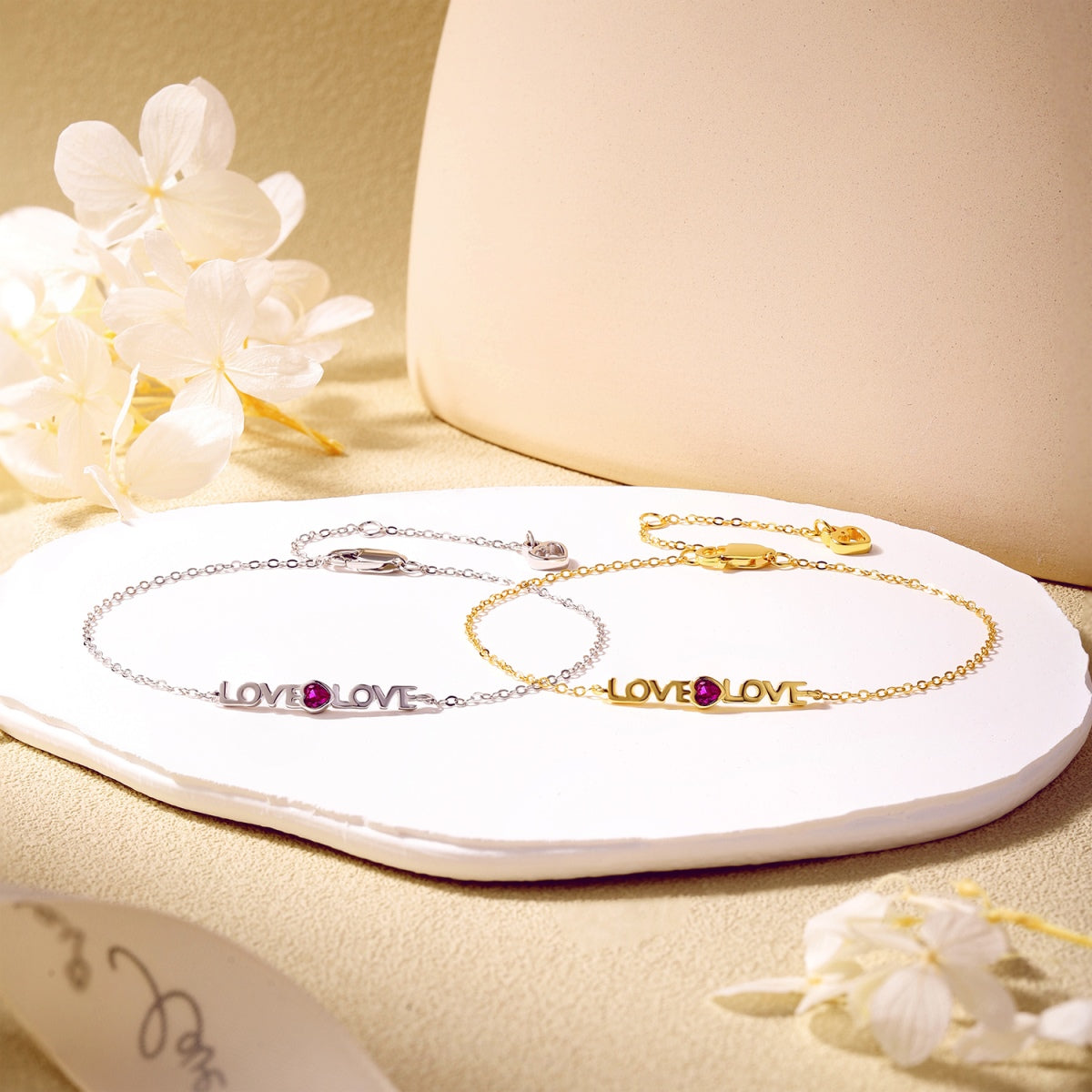 [Olivia Jewelry]Romantic Heart Shape Lover Bracelet