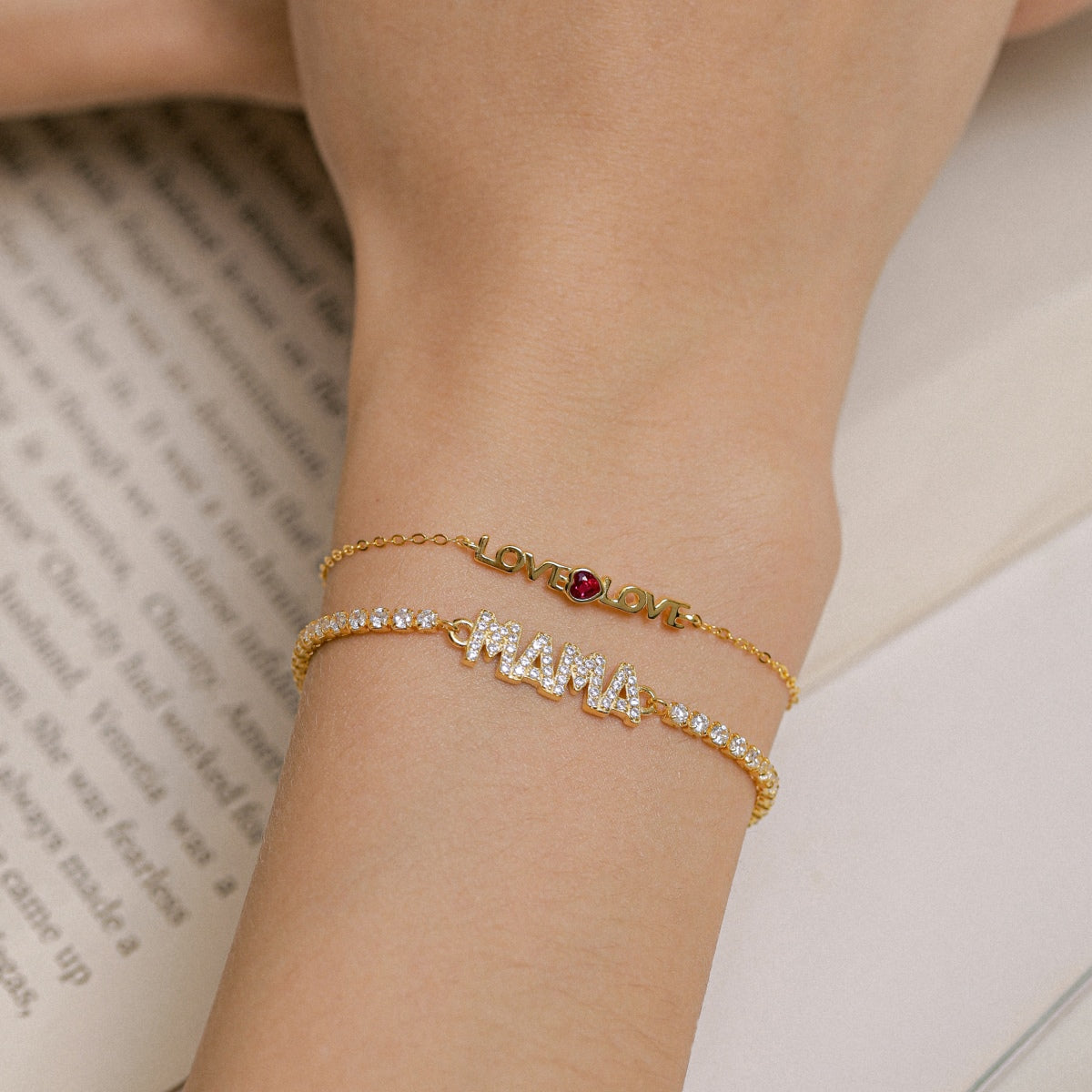 [Olivia Jewelry]Romantic Heart Shape Lover Bracelet