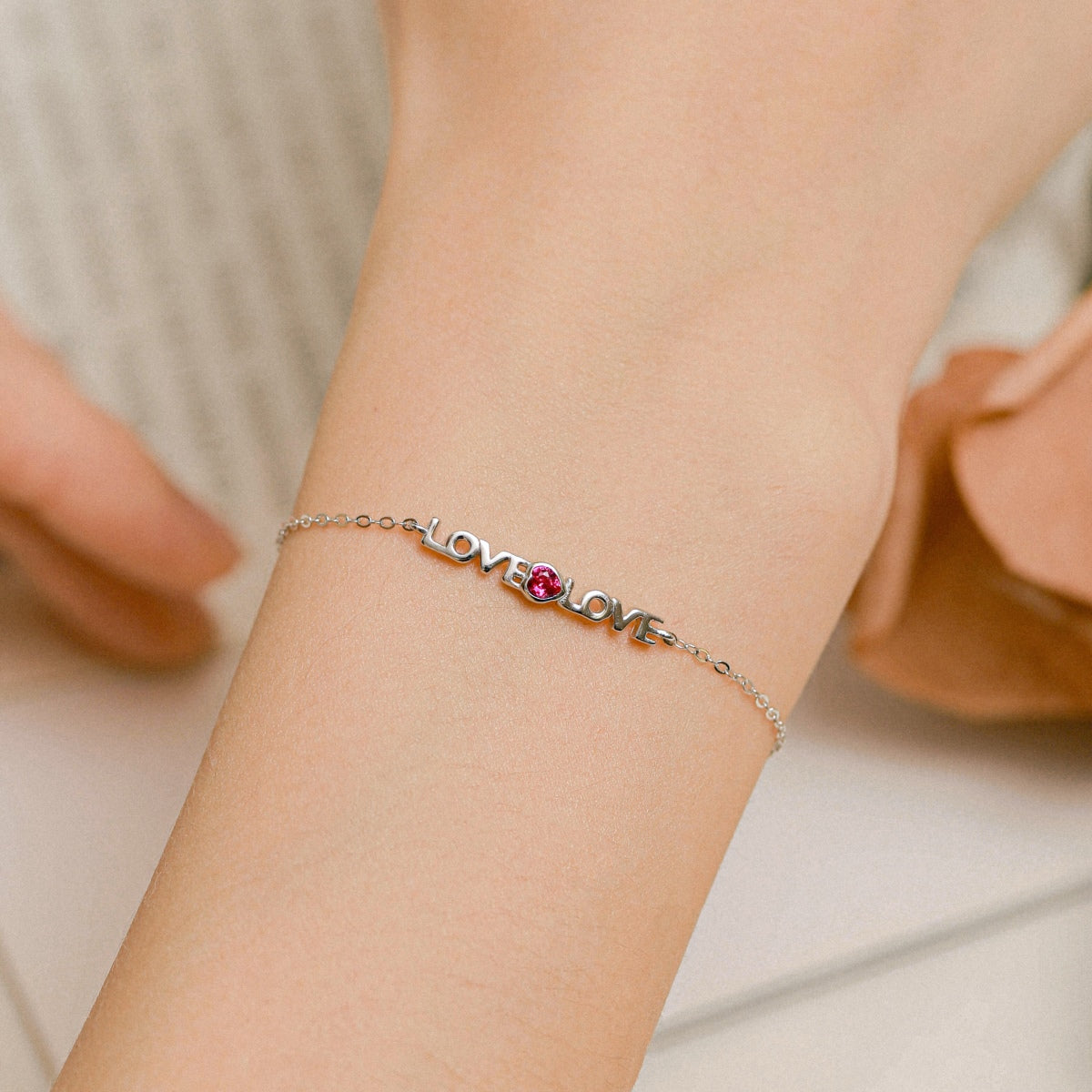 [Olivia Jewelry]Romantic Heart Shape Lover Bracelet