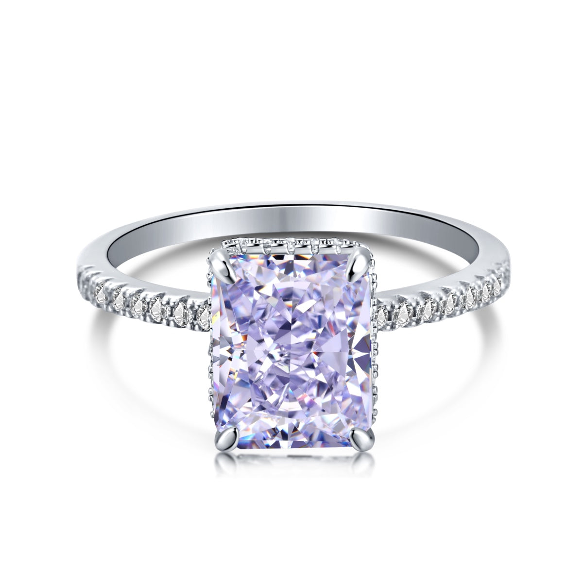 [Olivia Jewelry]4.0 Carat Luxurious Engagement Ring