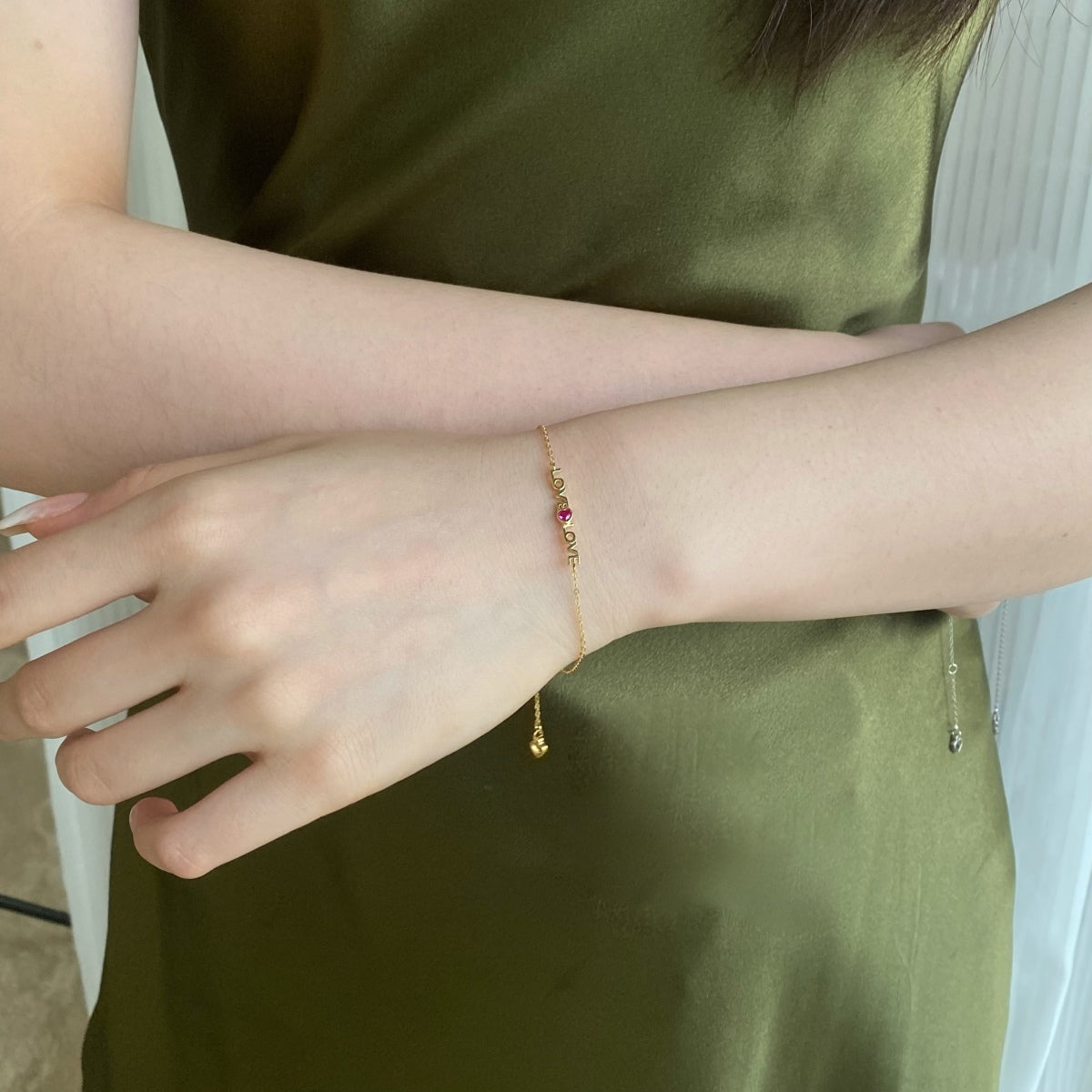 [Olivia Jewelry]Romantic Heart Shape Lover Bracelet