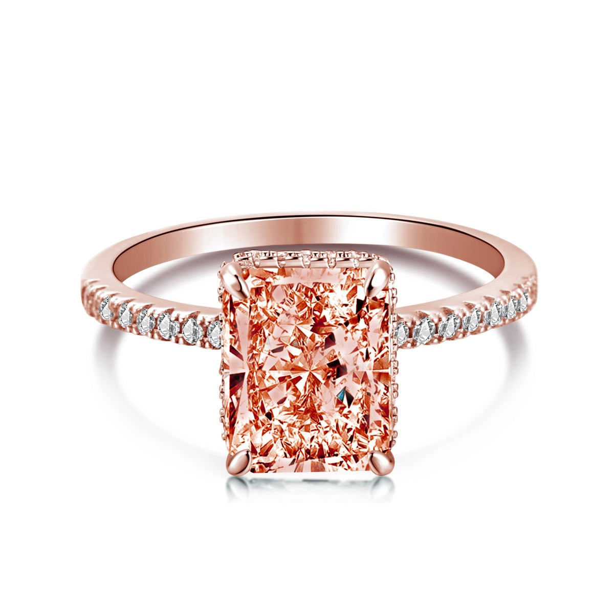 [Olivia Jewelry]4.0 Carat Luxurious Engagement Ring