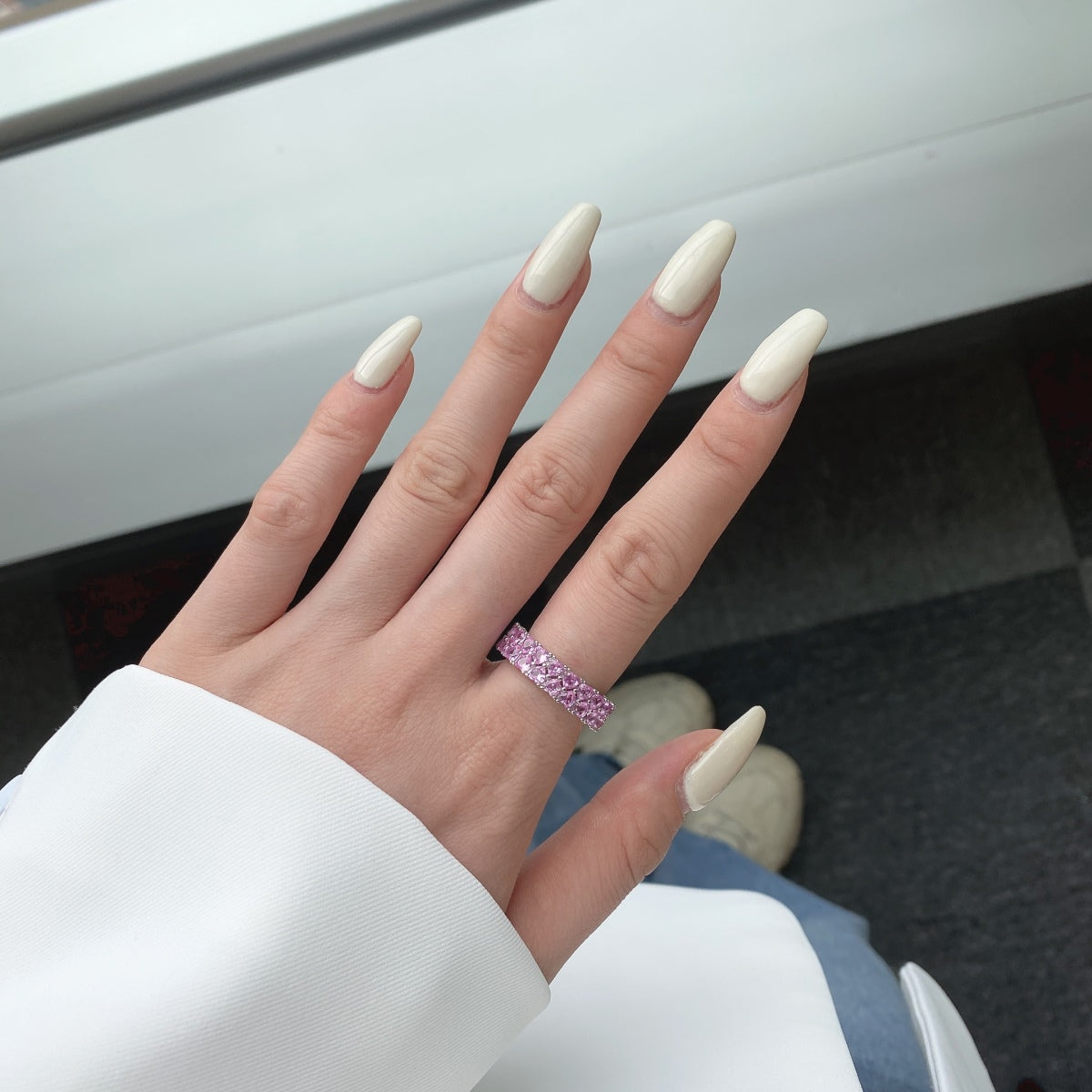 [Olivia Jewelry]Sparkling Full Heart Ring