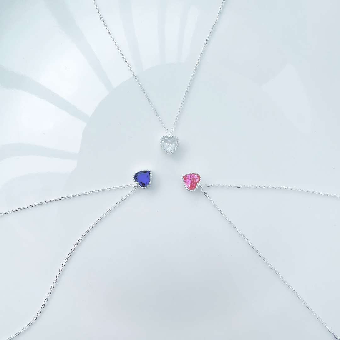 [Olivia Jewelry]Ornate Heart Shape Necklace