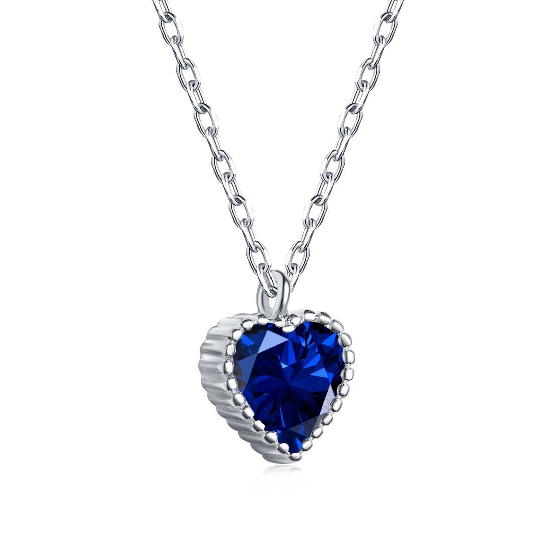 [Olivia Jewelry]Ornate Heart Shape Necklace