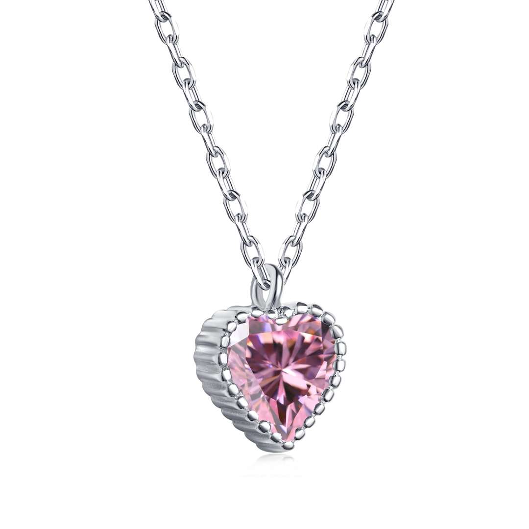 [Olivia Jewelry]Ornate Heart Shape Necklace